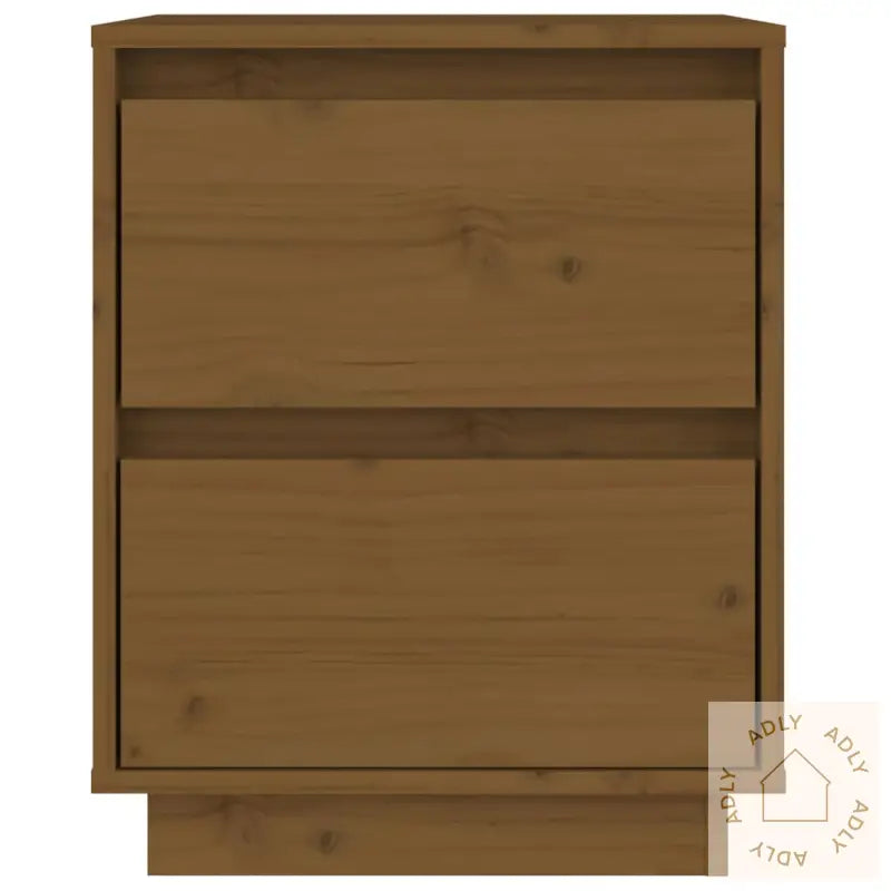 Nattbord 2 Stk Honningbrun 40X35X50 Cm Heltre Furu