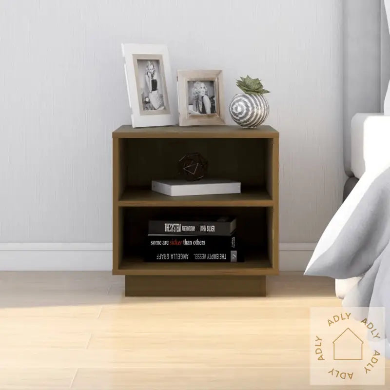 Nattbord 2 Stk Honningbrun 40X34X40 Cm Heltre Furu