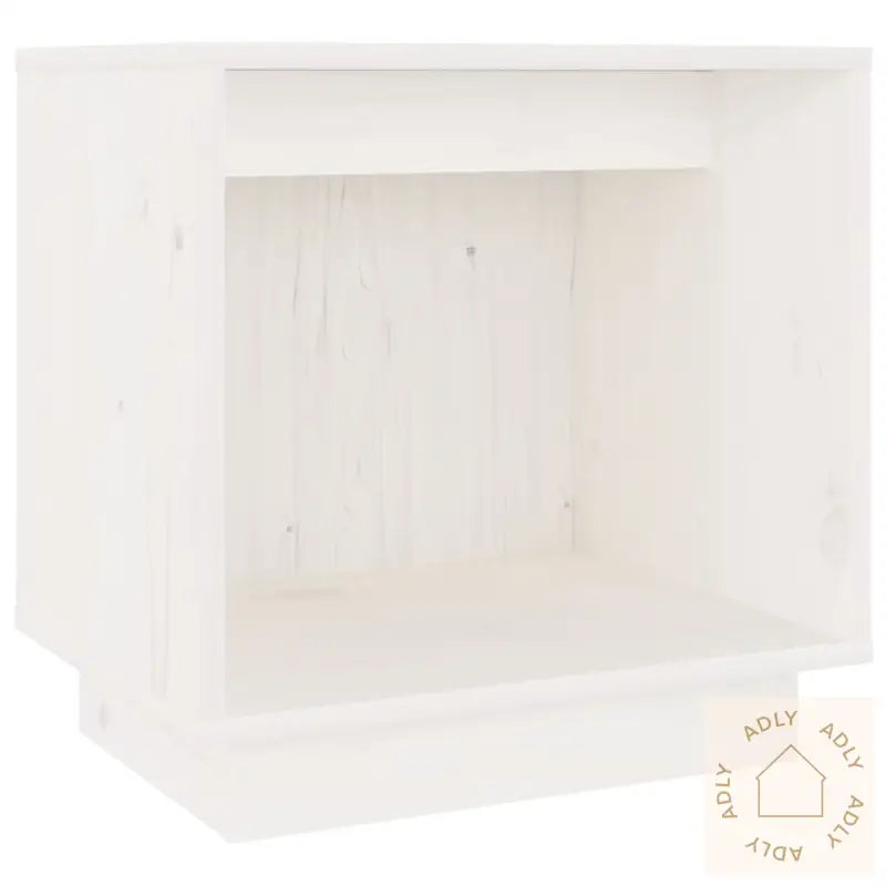 Nattbord Hvit 40X30X40 Heltre Furu