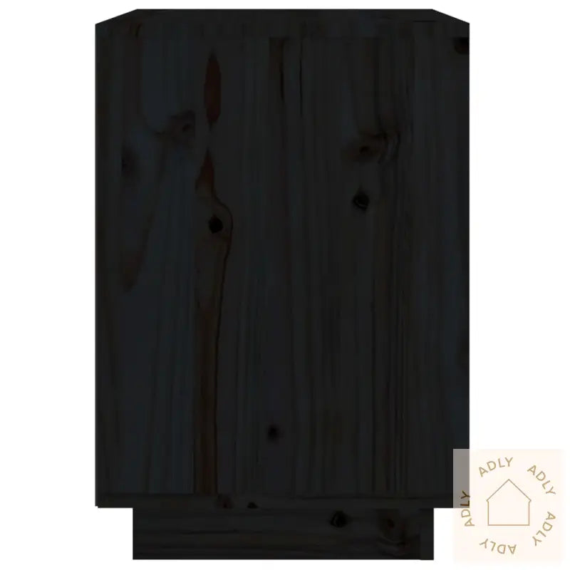 Nattbord 2 Stk Svart 40X35X50 Heltre Furu