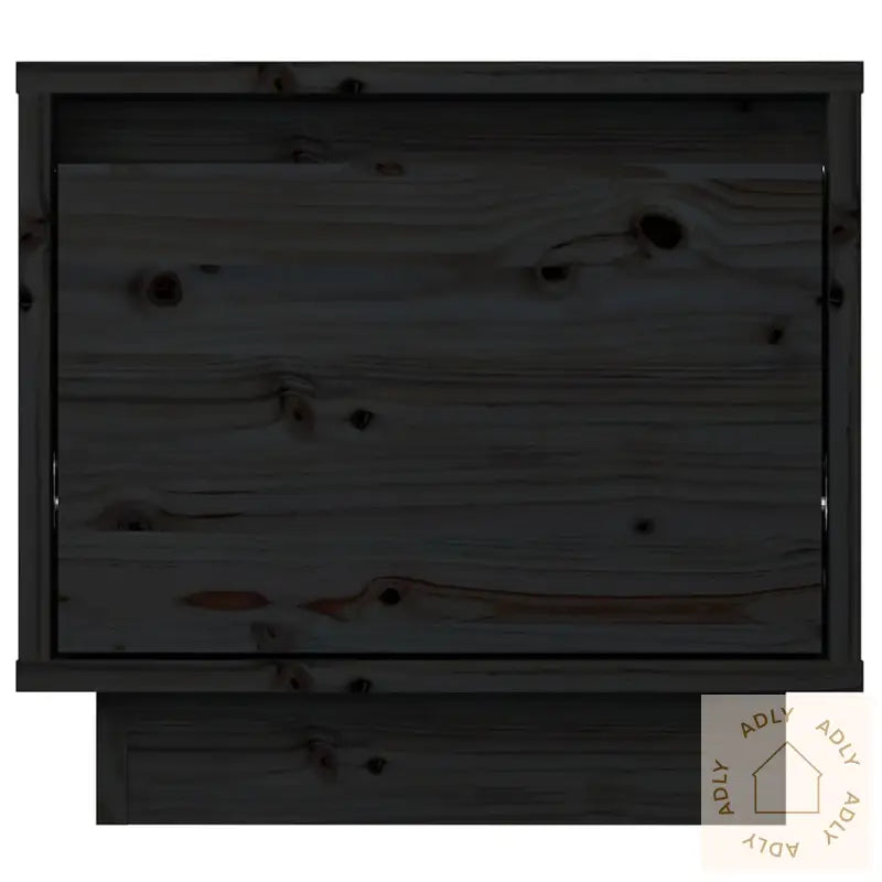 Nattbord 2 Stk Svart 35X34X32 Cm Heltre Furu