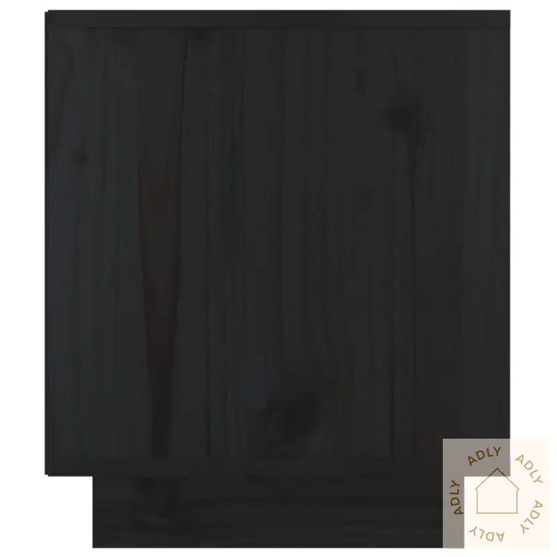 Nattbord 2 Stk Svart 40X34X40 Cm Heltre Furu