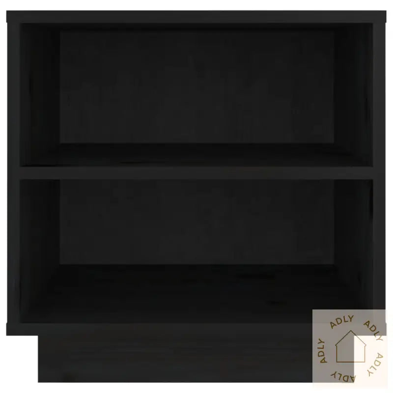 Nattbord 2 Stk Svart 40X34X40 Cm Heltre Furu