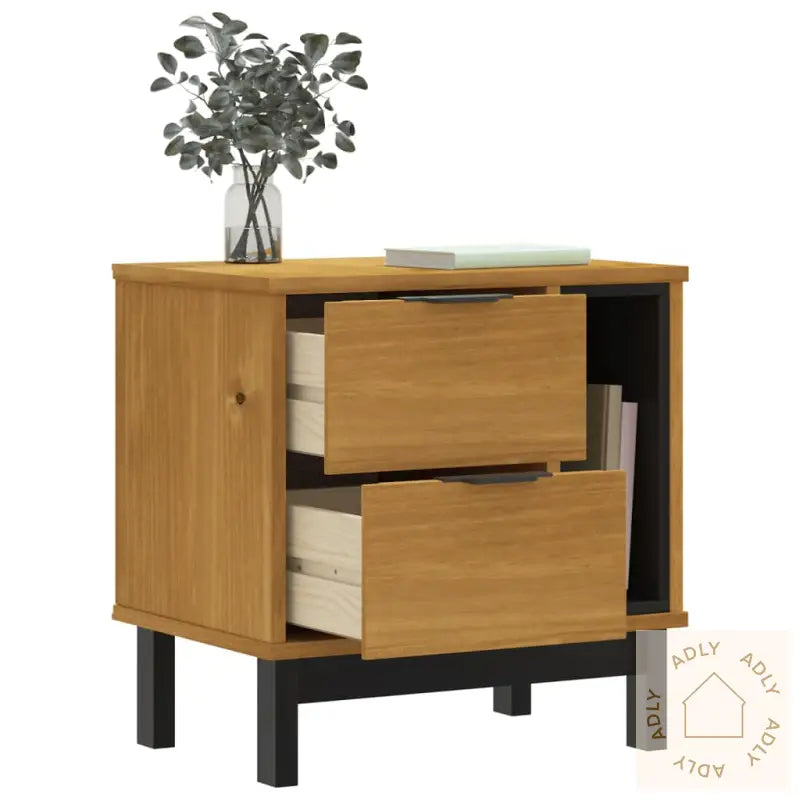 Nattbord Flam 49X35X50 Cm Heltre Furu