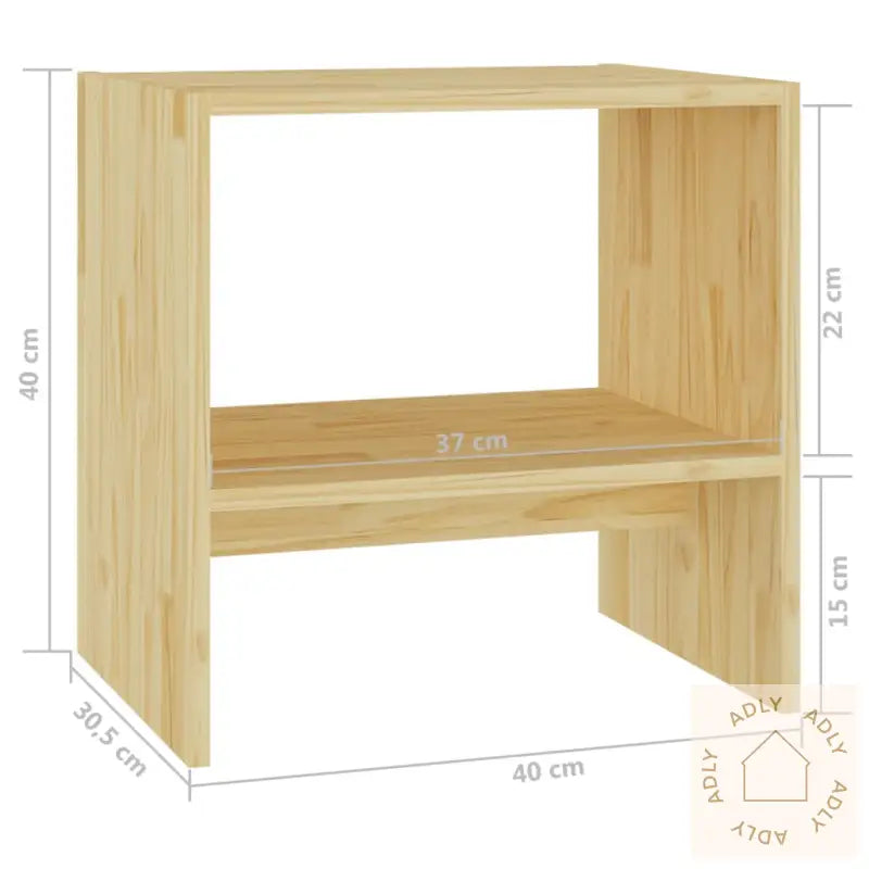 Nattbord 40X30,5X40 Cm Heltre Furu