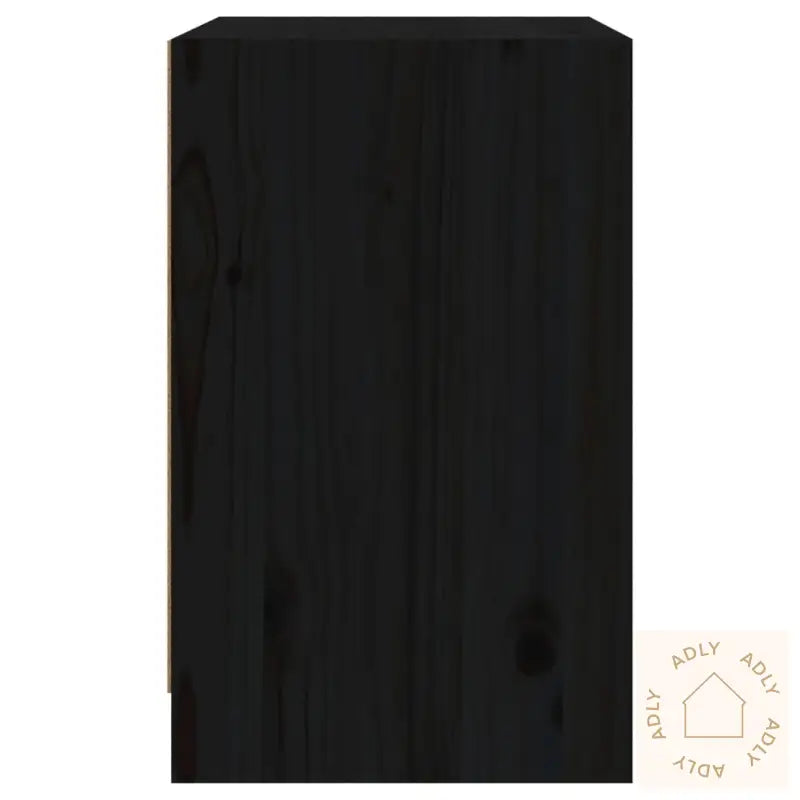 Nattbord 2 Stk Svart 40X31X50 Cm Heltre Furu