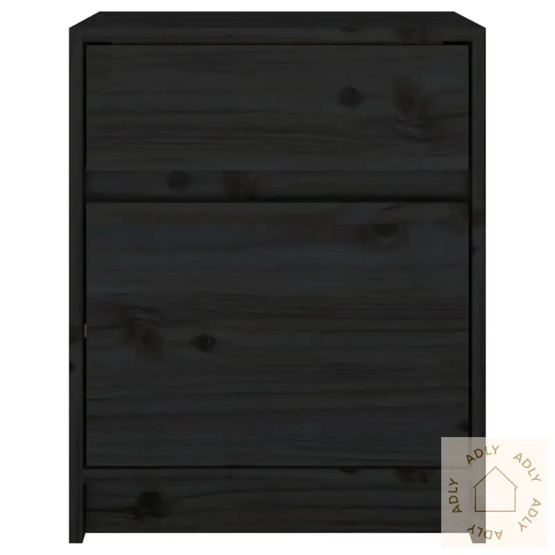 Nattbord 2 Stk Svart 40X31X50 Cm Heltre Furu