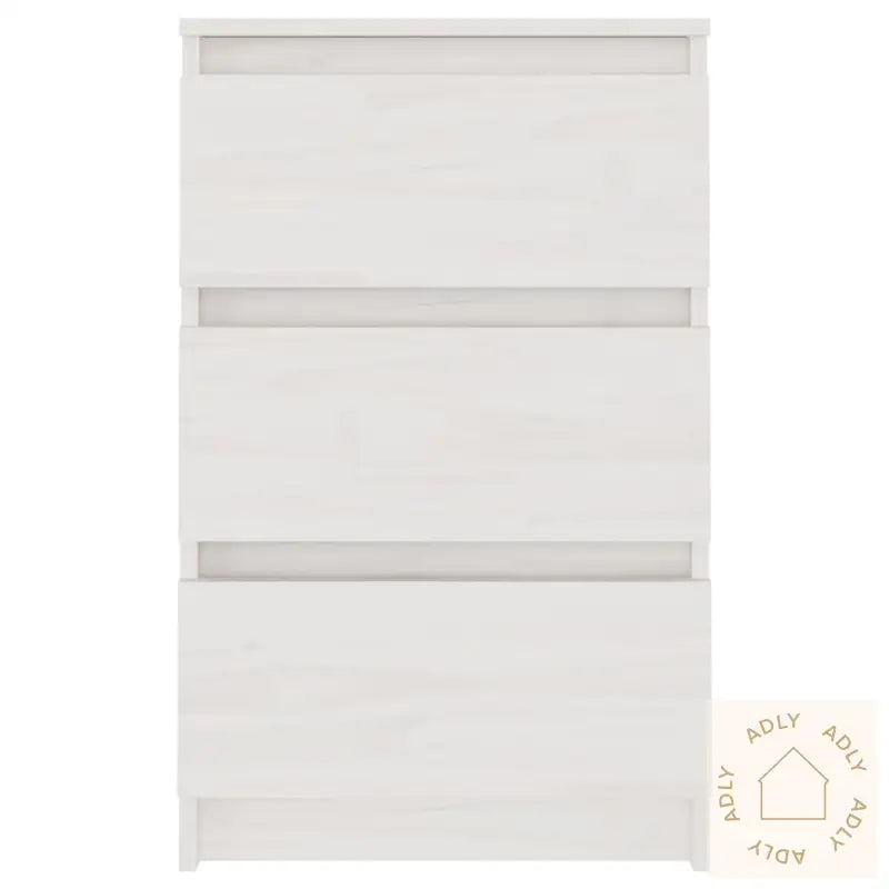 Nattbord Hvit 40X29,5X64 Cm Heltre Furu