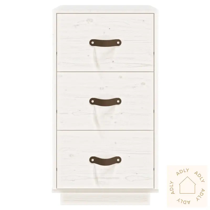   Nattbord Hvit 40X40X75 Cm Heltre Furu