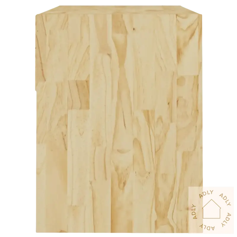 Oriented strand board blokk i heltre furu rustikk stil for Nattbord i heltre furu