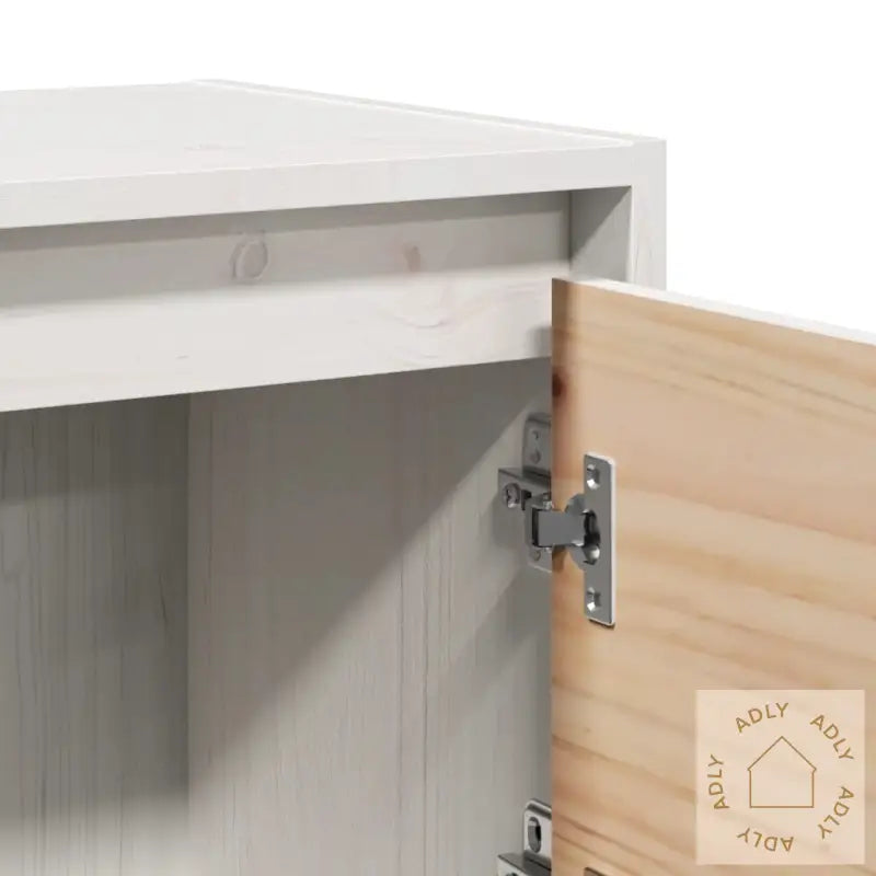 Nattbord 2 Stk Hvit 40X30,5X40 Cm Heltre Furu