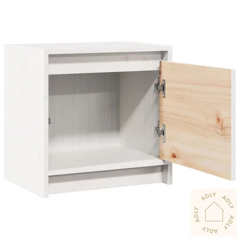 Nattbord 2 Stk Hvit 40X30,5X40 Cm Heltre Furu