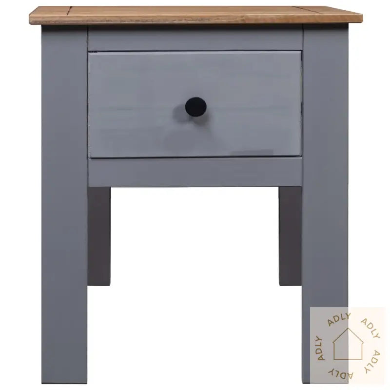 Nattbord Grå 46X40X57 Cm Furu Panama Range