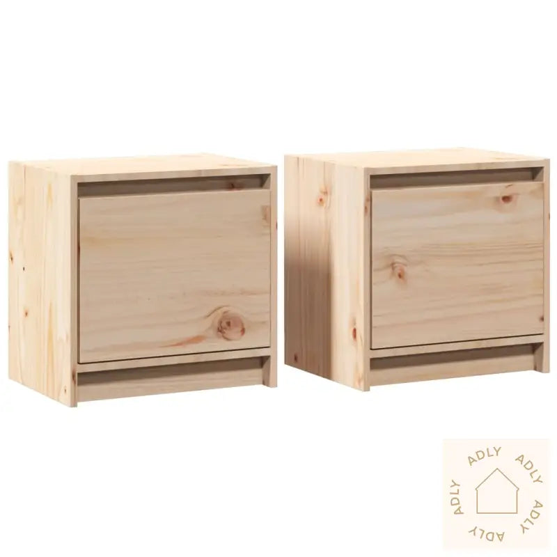 Nattbord 2 Stk 40X30,5X40 Cm Heltre Furu