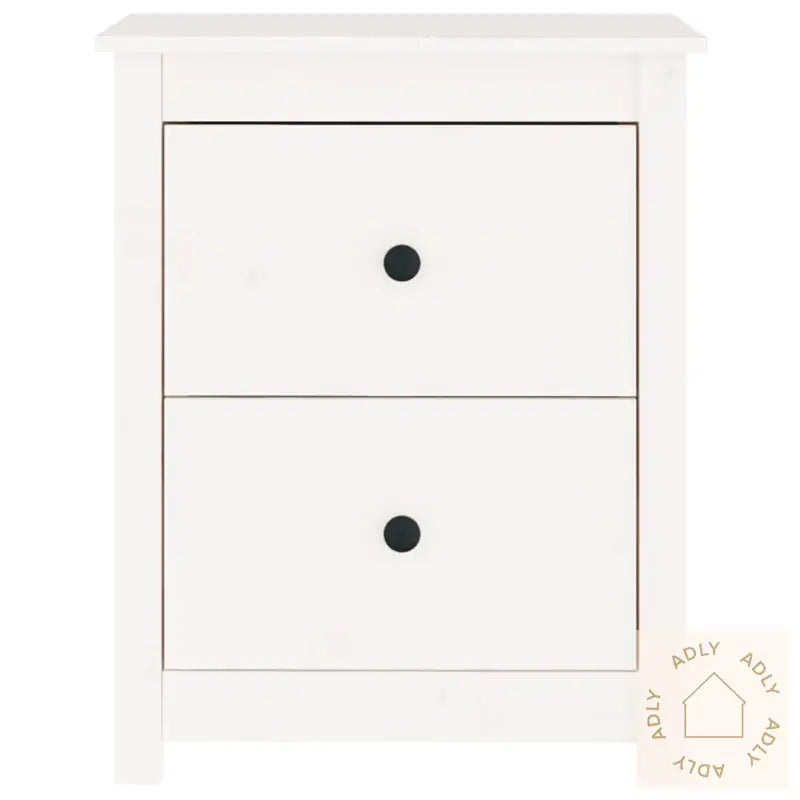 Nattbord Hvit 50X35X61,5 Cm Heltre Furu