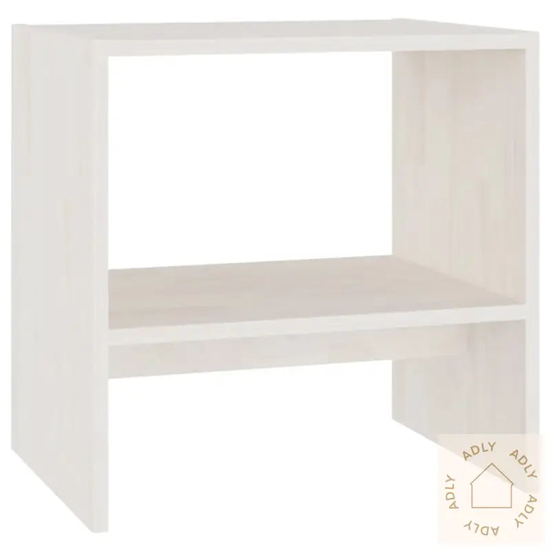 Nattbord Hvit 40X30,5X40 Cm Heltre Furu