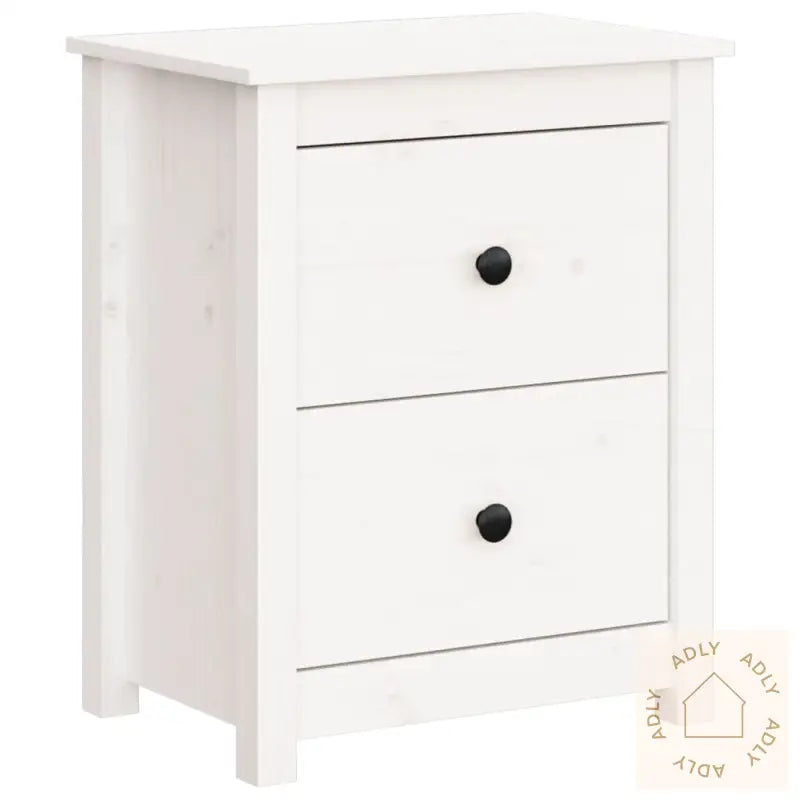 Nattbord Hvit 50X35X61,5 Cm Heltre Furu