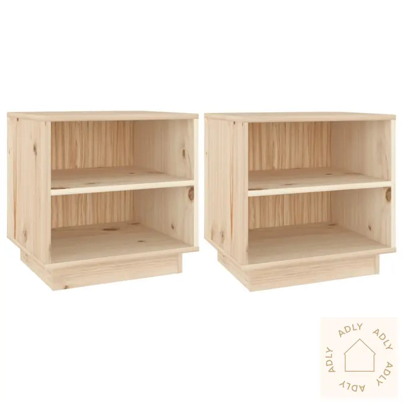 Nattbord 2 Stk 40X34X40 Cm Heltre Furu