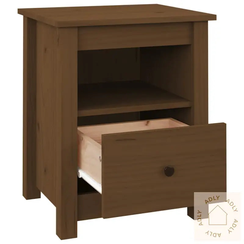Nattbord 2 Stk Honningbrun 40X35X49 Cm Heltre Furu