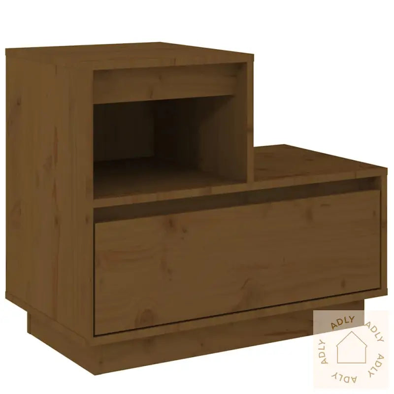 Nattbord 2 Stk Honningbrun 60X34X51 Cm Heltre Furu