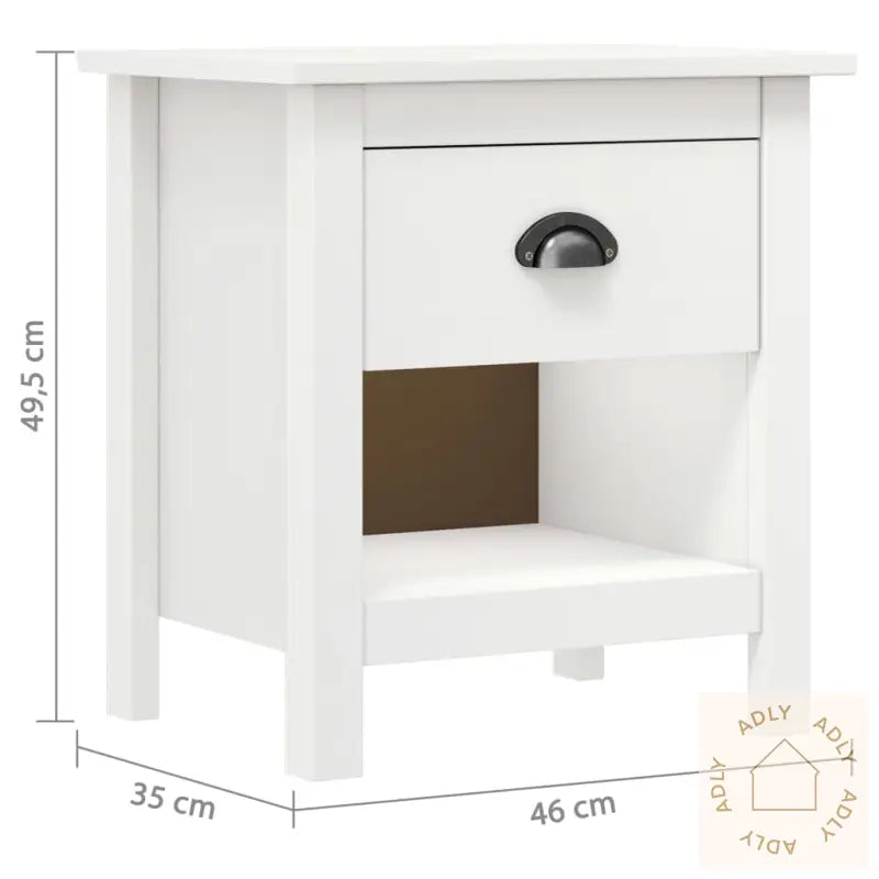 Nattbord 2 Stk Hill 46X35X49,5 Cm Heltre Furu