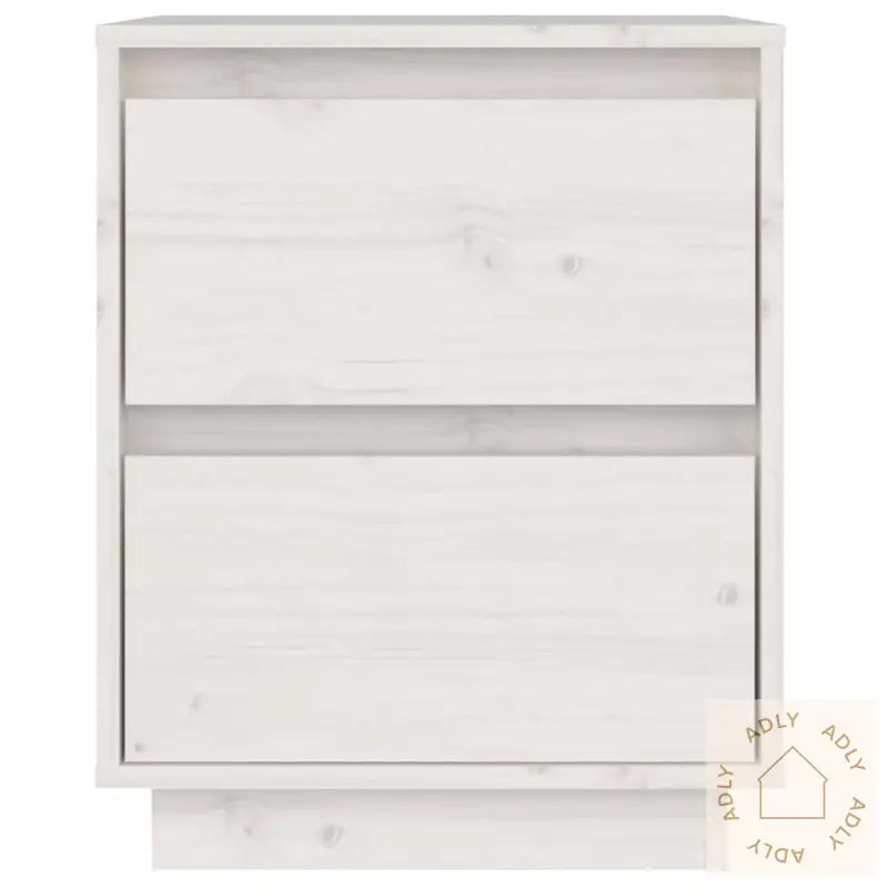 Nattbord 2 Stk Hvit 40X35X50 Heltre Furu