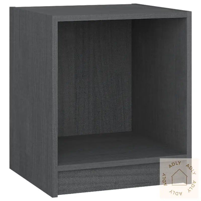 Nattbord 2 Stk Grå 35,5X33,5X41,5 Cm Heltre Furu