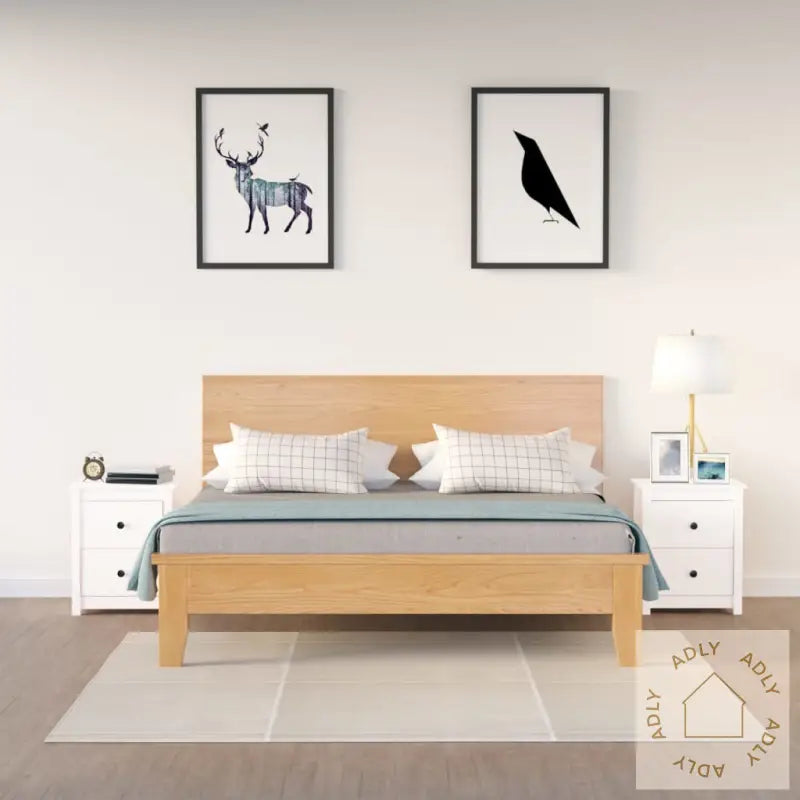 Nattbord 2 Stk Hvit 50X35X61,5 Cm Heltre Furu
