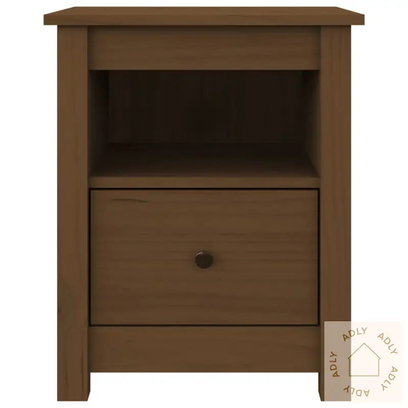 Nattbord 2 Stk Honningbrun 40X35X49 Cm Heltre Furu