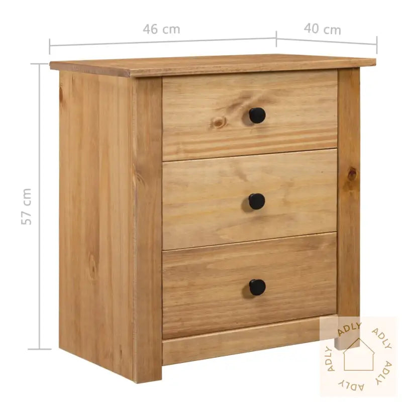 Nattbord 46X40X57 Cm Furu Panama Range