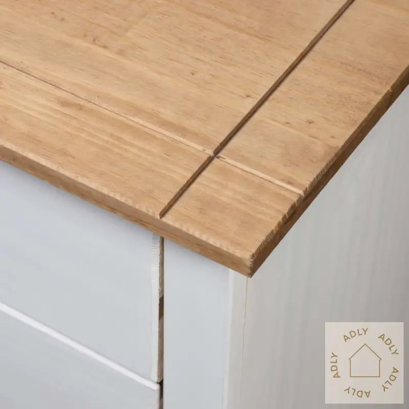 Nattbord Hvit 46X40X57 Cm Furu Panama Range