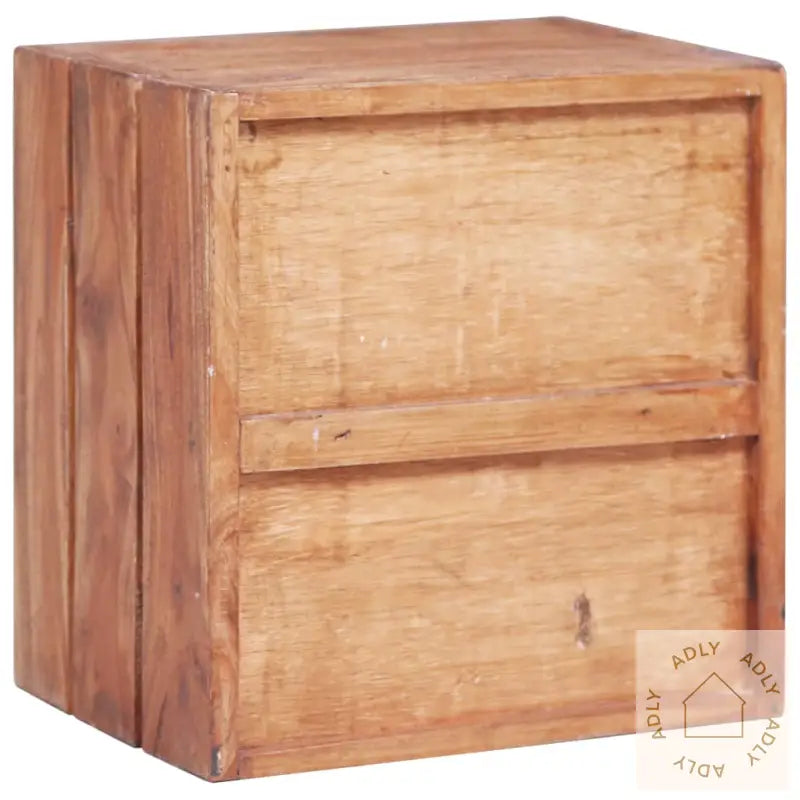 Nattbord Med 3 Skuffer 35X25X35 Cm Heltre Mahogni