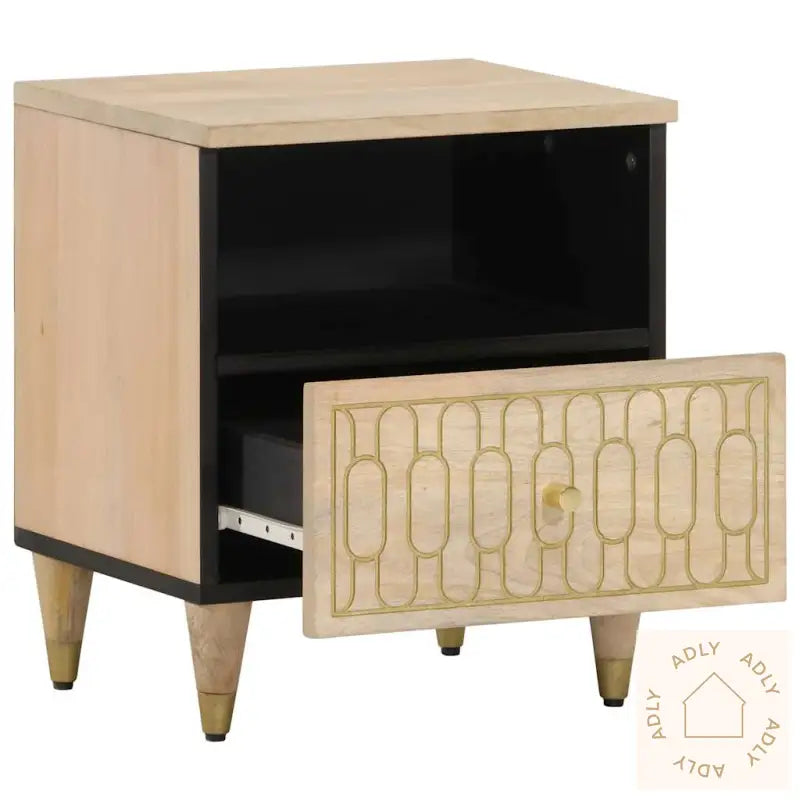 Nattbord 2 Stk 40X33X46 Cm Heltre Mango