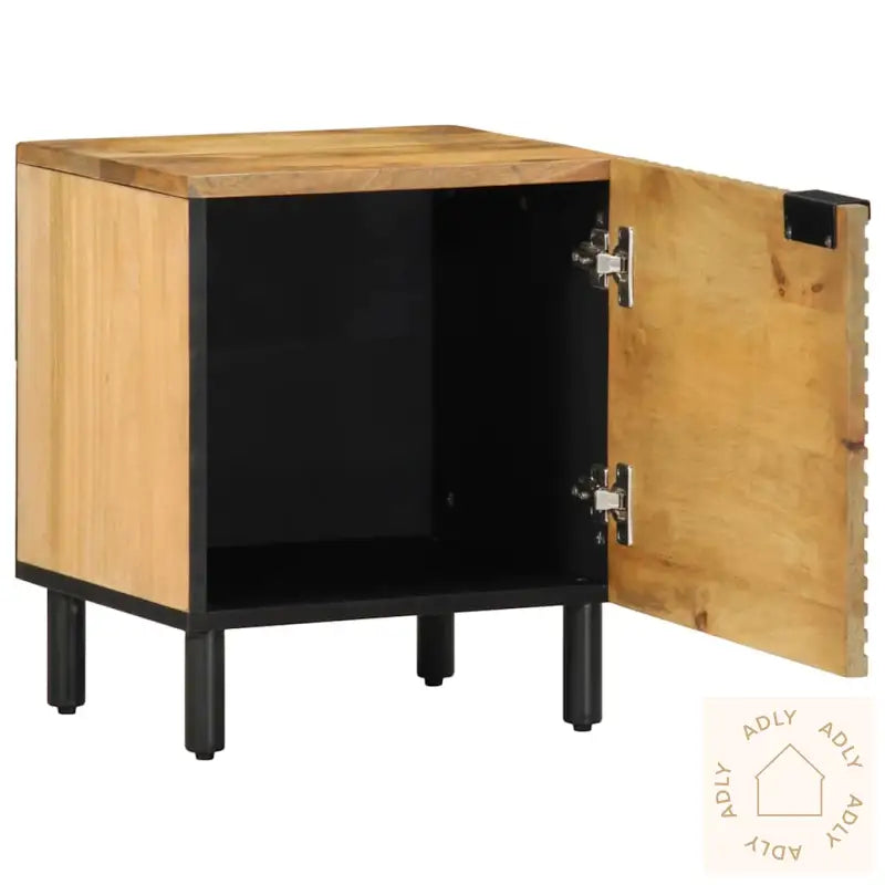 Nattbord Brun 40X33X46 Cm Heltre Mango