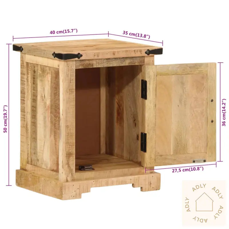 Nattbord 40X35X50 Heltre Mango