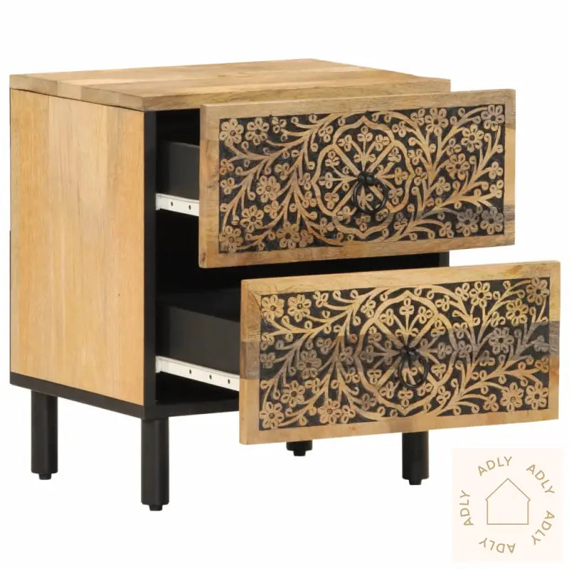 Nattbord 40X33X46 Cm Heltre Mango