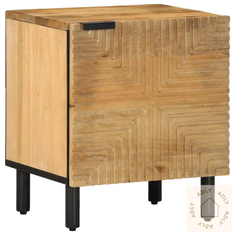 Nattbord Brun 40X33X46 Cm Heltre Mango