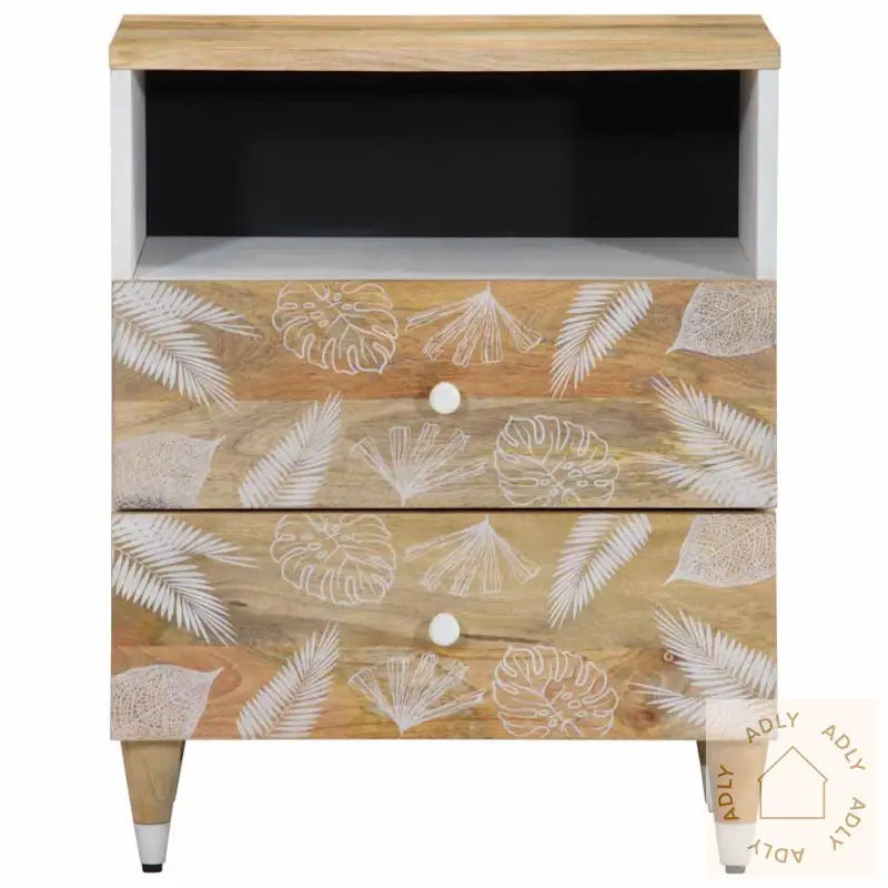 Nattbord 50X33X60 Cm Heltre Mango