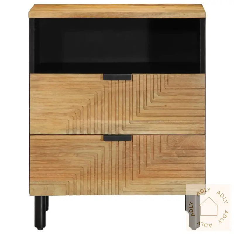 Nattbord Brun 50X33X60 Cm Heltre Mango