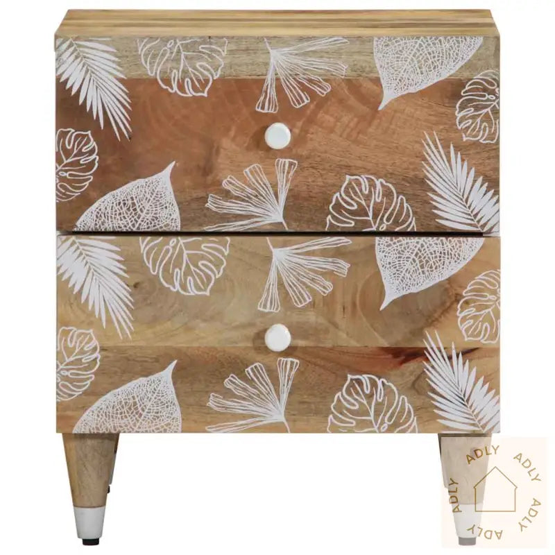 Nattbord 2 Stk 40X33,5X46 Cm Heltre Mango