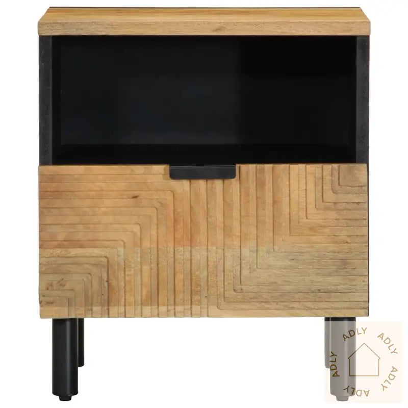 Nattbord Brun 40X33X46 Cm Heltre Mango