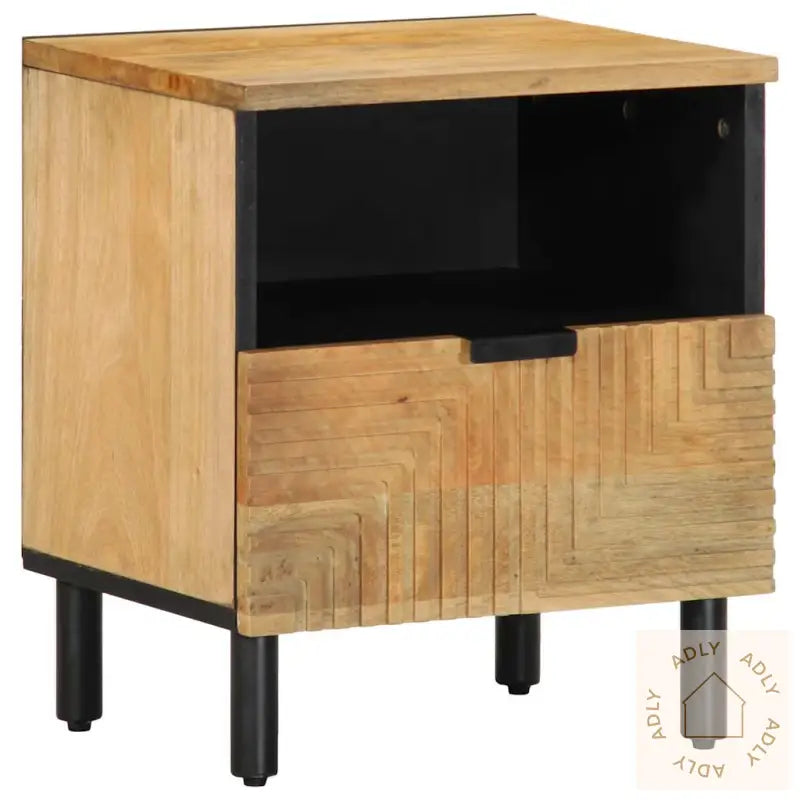 Nattbord 2 Stk Brun 40X33X46 Cm Heltre Mango