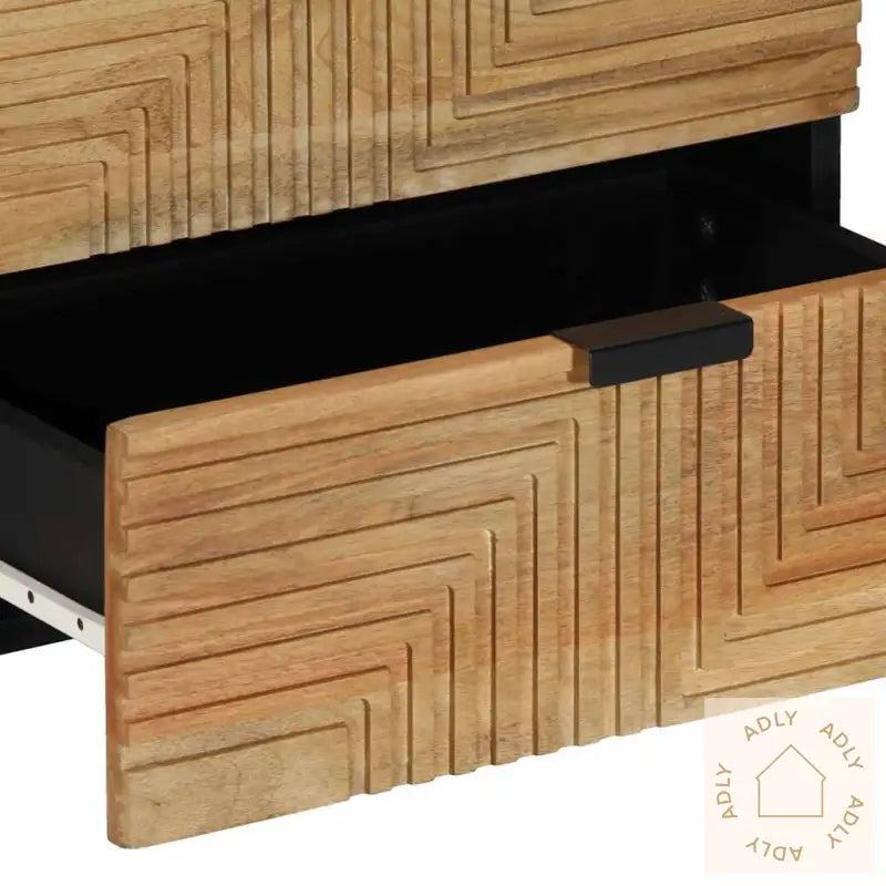Nattbord Brun 50X33X60 Cm Heltre Mango