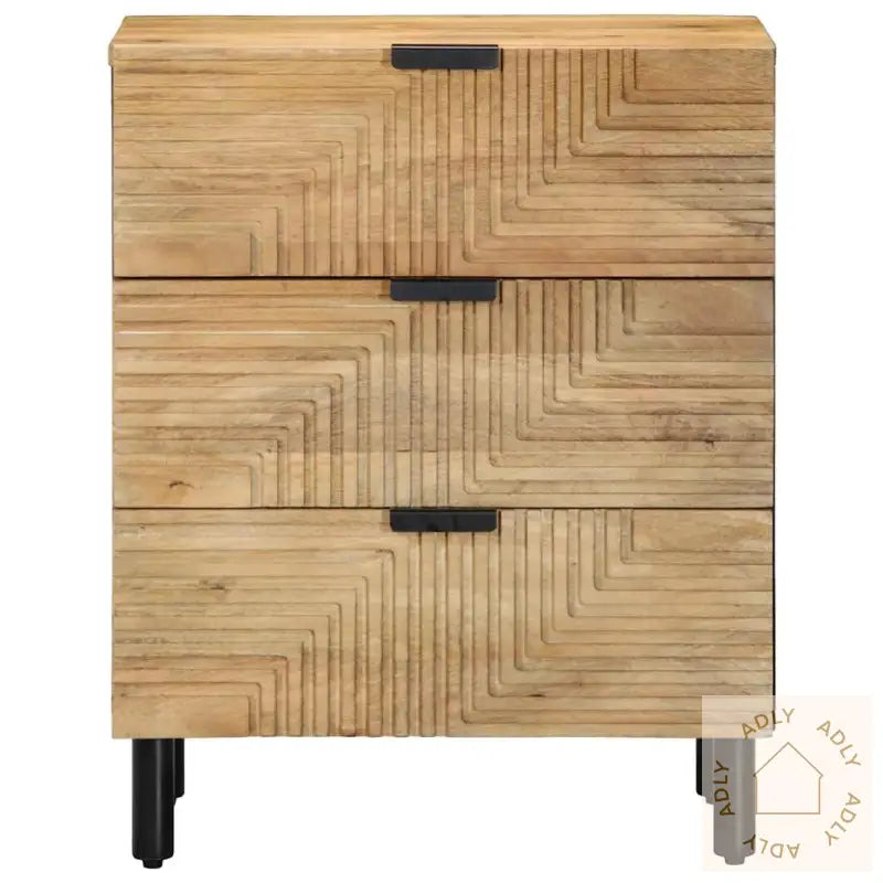 Nattbord Brun 50X33X60 Cm Heltre Mango