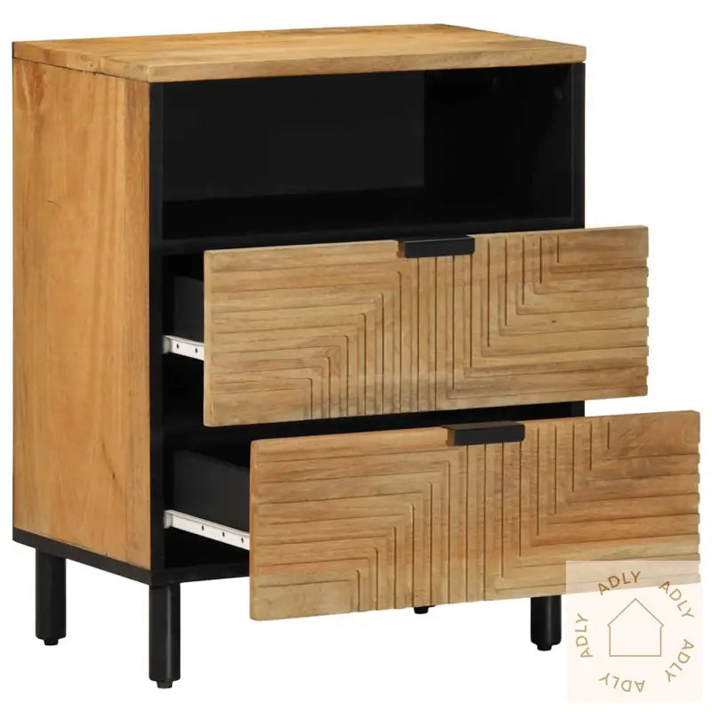 Nattbord Brun 50X33X60 Cm Heltre Mango