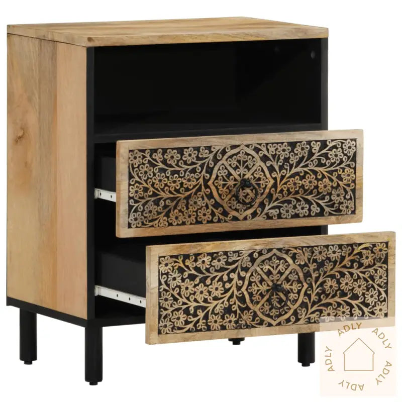 Nattbord 50X33X60 Cm Heltre Mango