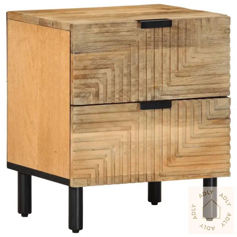 Nattbord Brun 40X33X46 Cm Heltre Mango