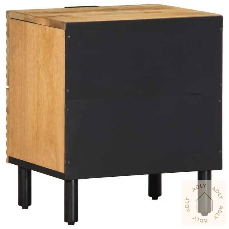 Nattbord Brun 40X33X46 Cm Heltre Mango
