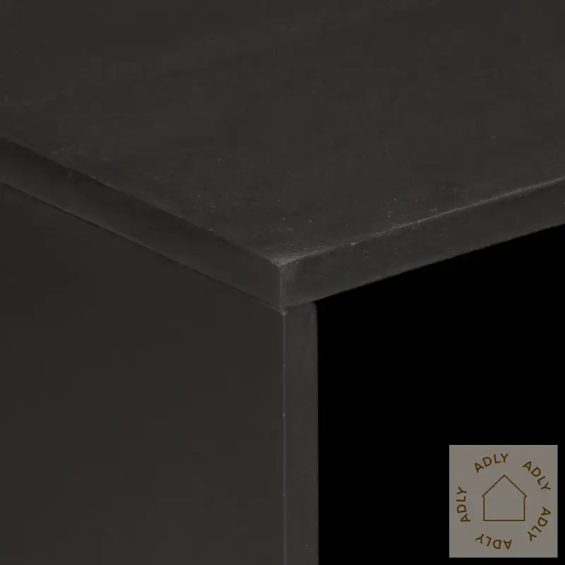 Nattbord Svart 50X33X60 Cm Heltre Mango