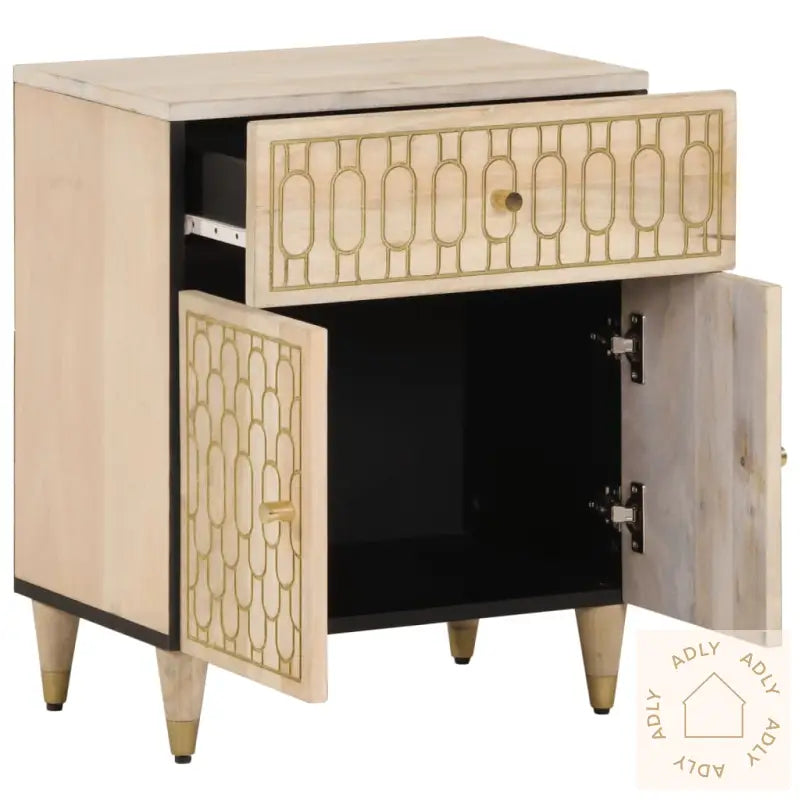 Nattbord 50X33X60 Cm Heltre Mango